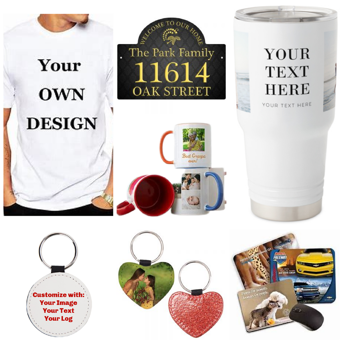 Personalized Products – TMG Custom Design Division