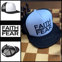 Trucker Hat 'FAITH OVER FEAR' Black