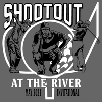 SHOOTOUT AT THE RIVER Golf Polo V2 - Black Trim